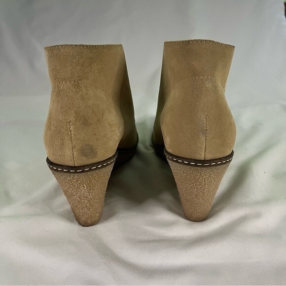 J.Crew Womens Size 7 Tan Macalister Wedge Heel Ankle Bootie Suede Boho Neutral - Picture 8 of 9
